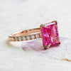 pink sapphire ring sapphire diamond ring